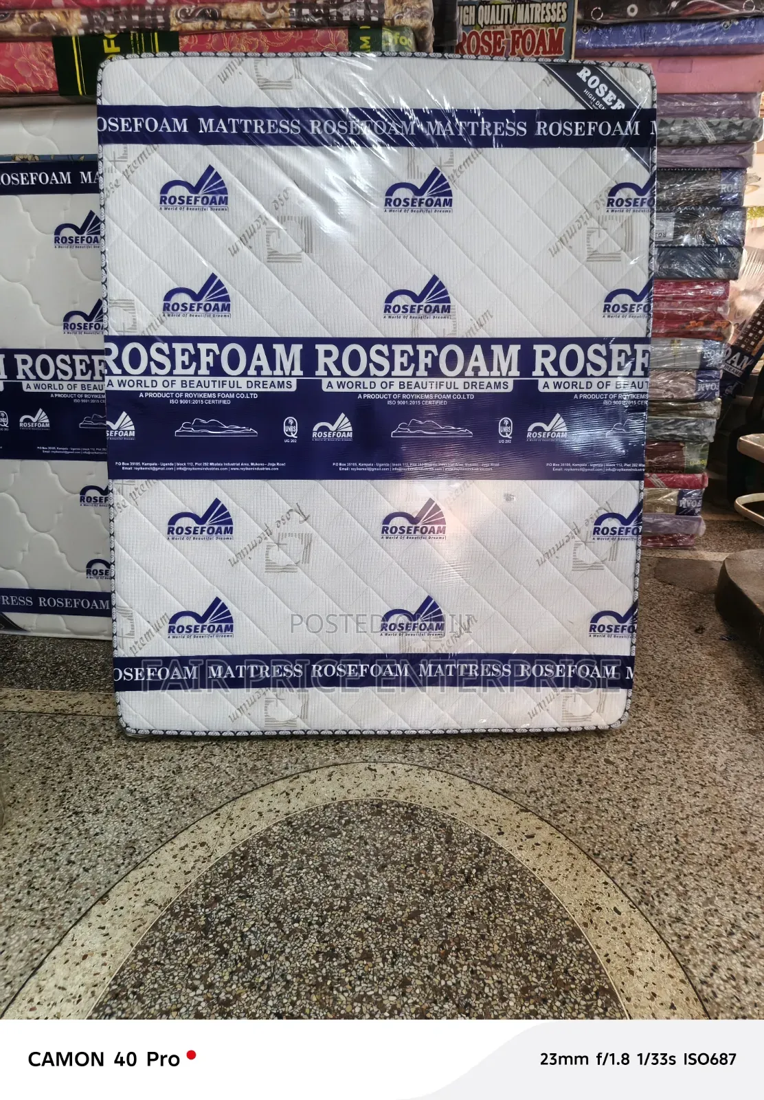 Rosefoam Mattress 5x6x8 Inches. Premium High Density Smart Mattresses