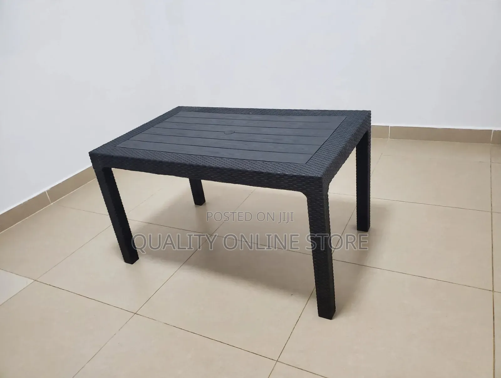 Black Rattan Plastic Table Plastic Table