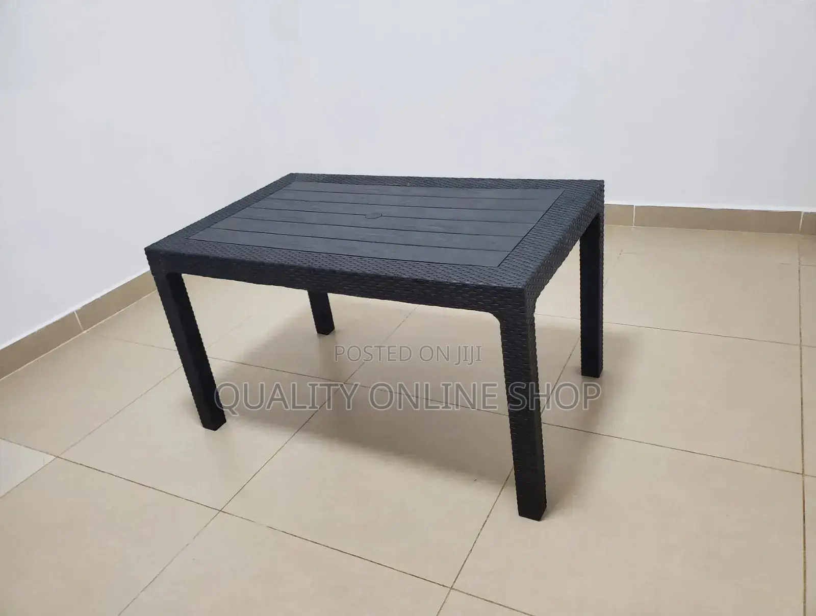 Black Rattan Plastic Table Plastic Table