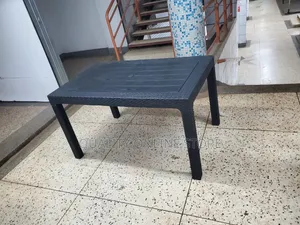 Black Rattan Plastic Table Plastic Table
