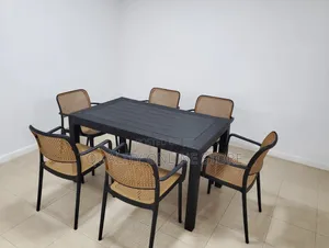 6people Plastic Table and Chairs Plastic Table and Chairs