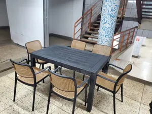 6people Plastic Table and Chairs Plastic Table and Chairs