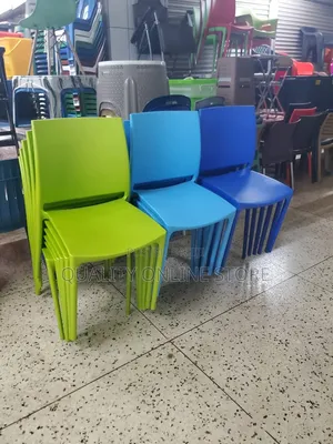 Lemon/Light Blue/Dark Blue Plastic Chairs Plastic Chairs