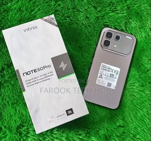 New Infinix Note 60 Pro 256 GB Gray