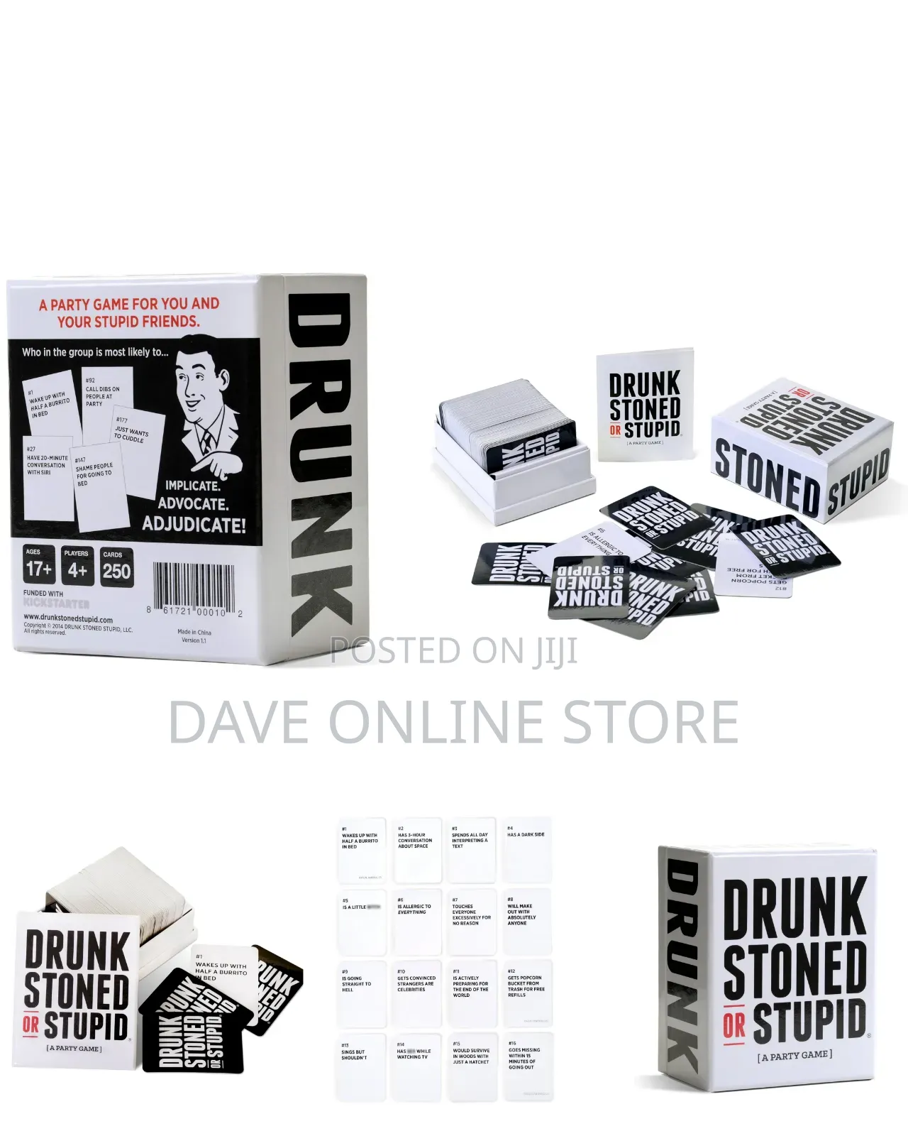 Drunk Stoned or Stupid, a Popular Adult Party Game