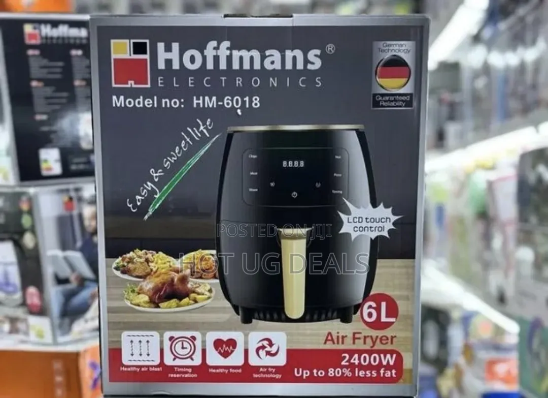 Hoffmans 6L Digital Air Fryer 2400W (HM-6018) | LCD Touch Control