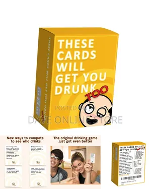 These Cards Will Get You Drunk Too" Expansion Pack, an Adult Party