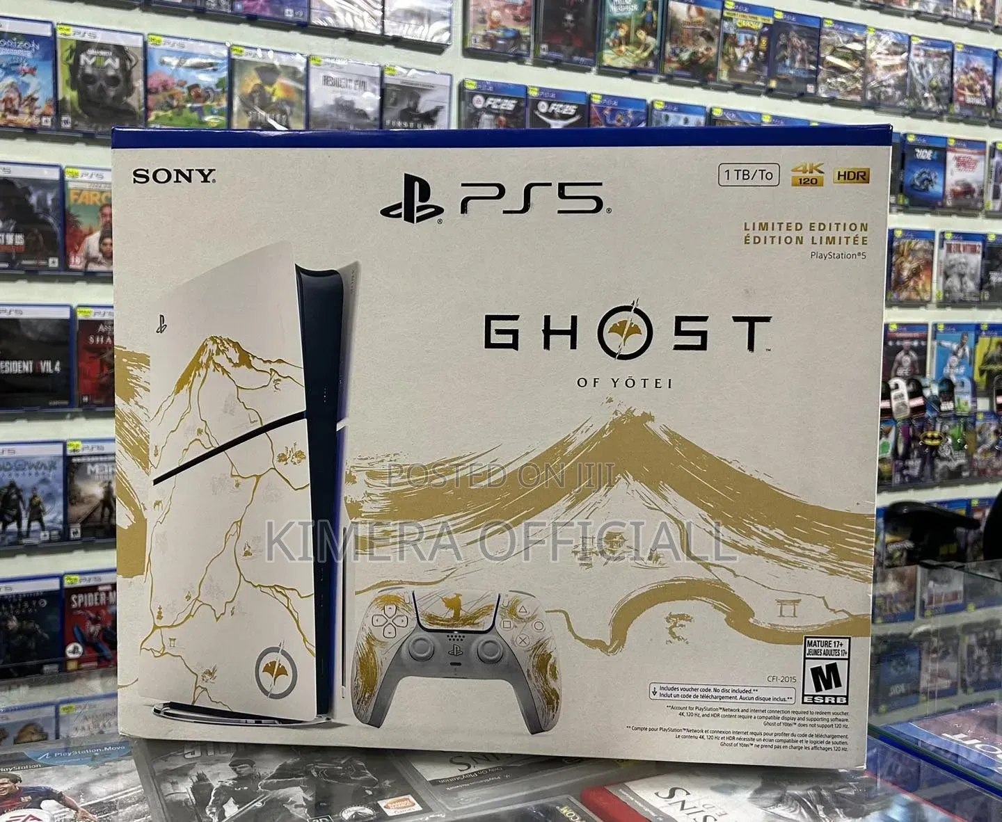 Playstation 5 Slim 1tb SSD Limited Edition Ghost of Yotei