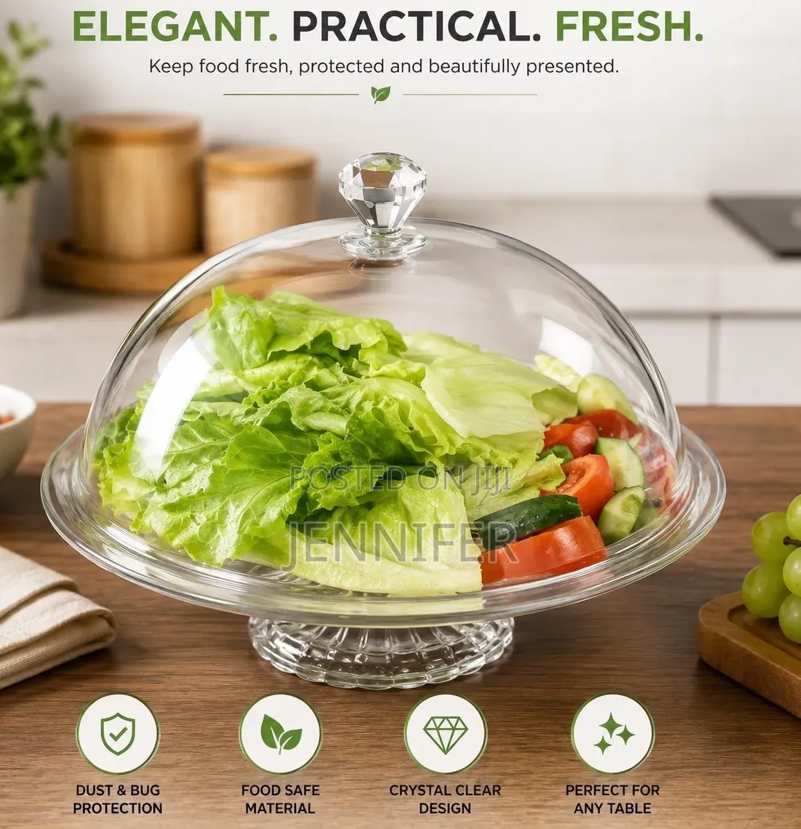 Clear Acrylic Dome Food Cover