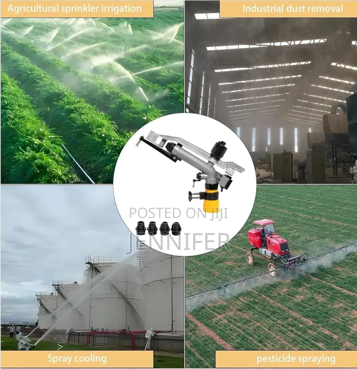 Long-Range Agricultural Impact Rain Gun Sprinkler