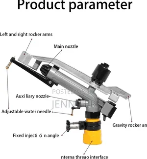 Long-Range Agricultural Impact Rain Gun Sprinkler
