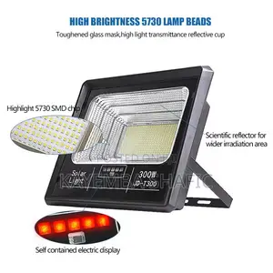 JD-T300 300W Solar LED Flood Light Outdoor Waterproof Security
