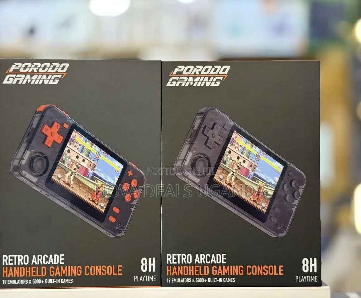 Porodo Gaming Retro Arcade Gaming Console, 2800mAh Battery Capacity