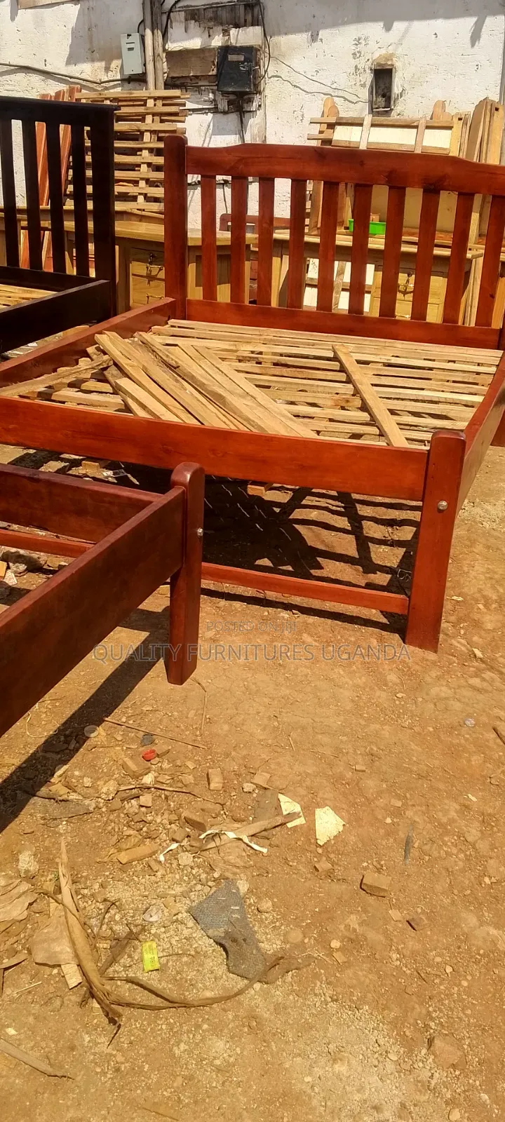 5 by 6 Brown Colored Bed