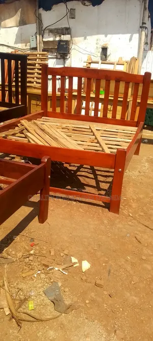 5 by 6 Brown Colored Bed