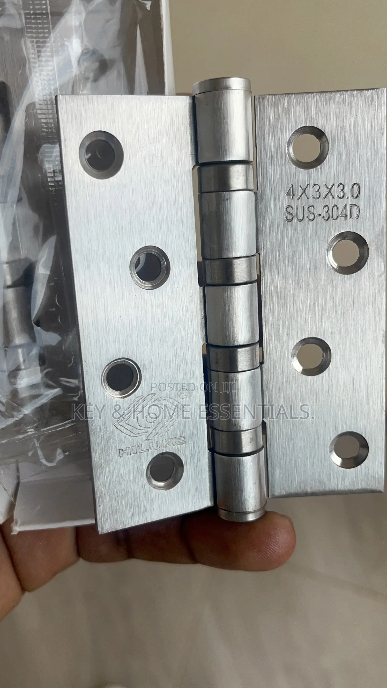 HILUKE 4×3×3mm Stainless Steel Door Hinges – SUS-304