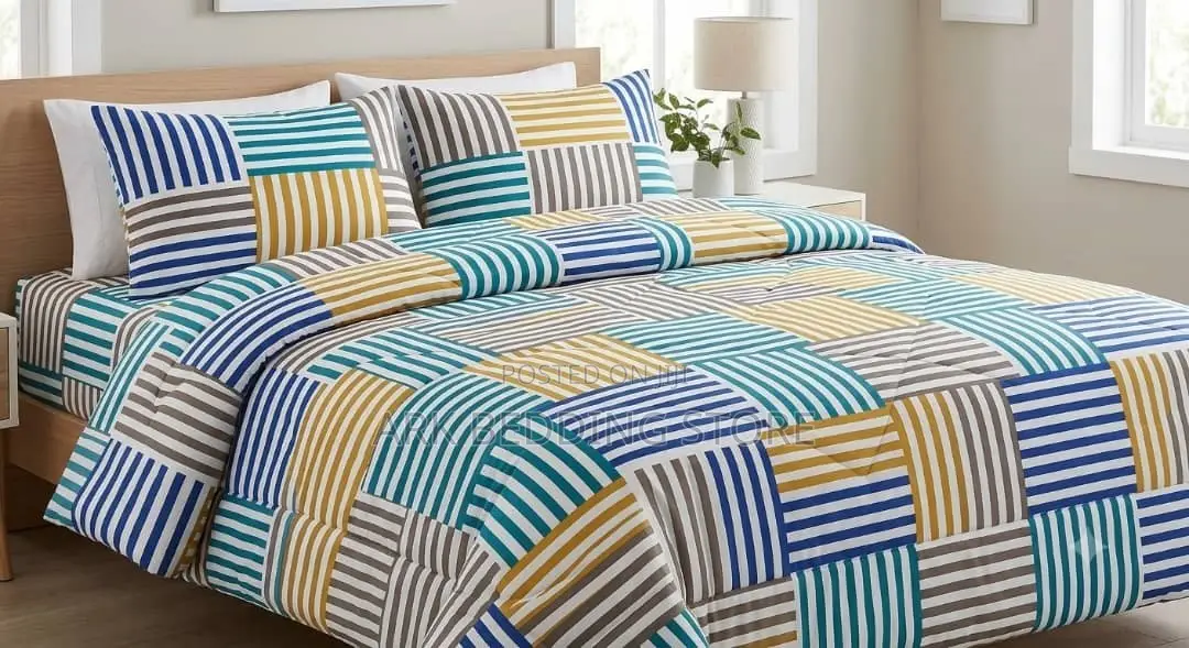 Golden Harbour Strip 4pc Duvet