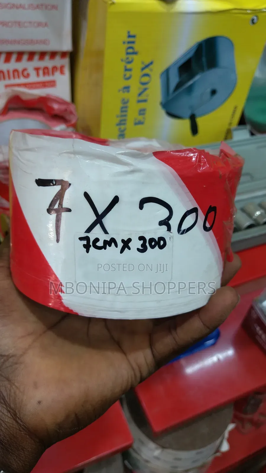 Non-Adhesive Safety Warning Tape Red & White - 300 M