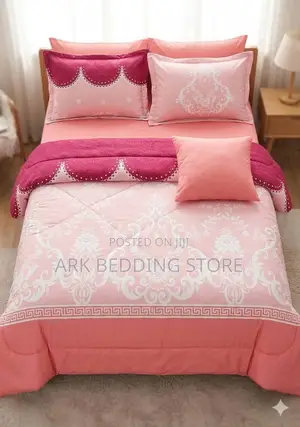 Maroon / Pink 4pc Duvet