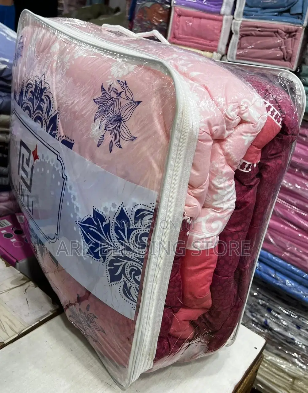Maroon / Pink 4pc Duvet