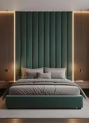 Beds/Full Wall Panel Headboard Beds in Any Colour From 2,500,000/-
