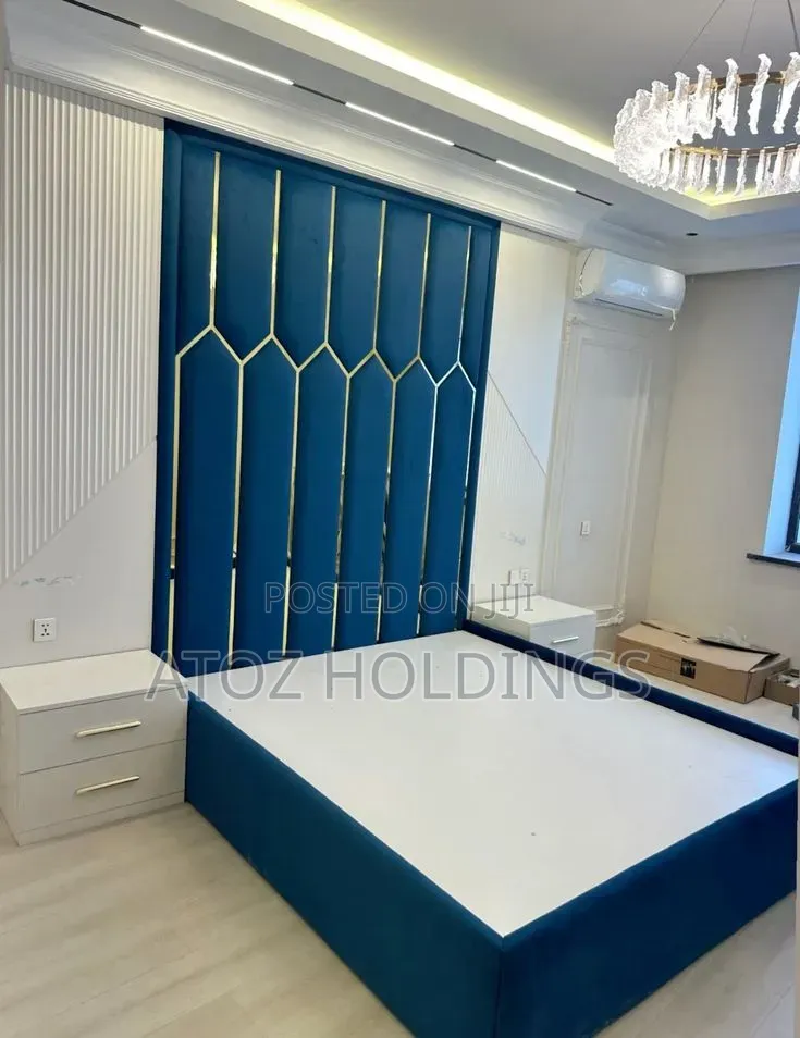 Beds/Full Wall Panel Headboard Beds in Any Colour From 2,500,000/-