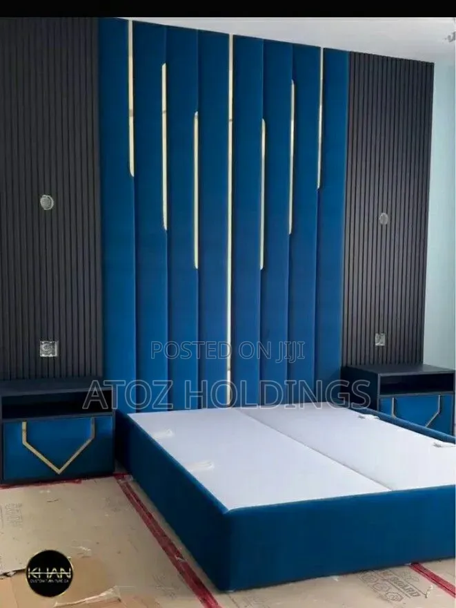 Beds/Full Wall Panel Headboard Beds in Any Colour From 2,500,000/-