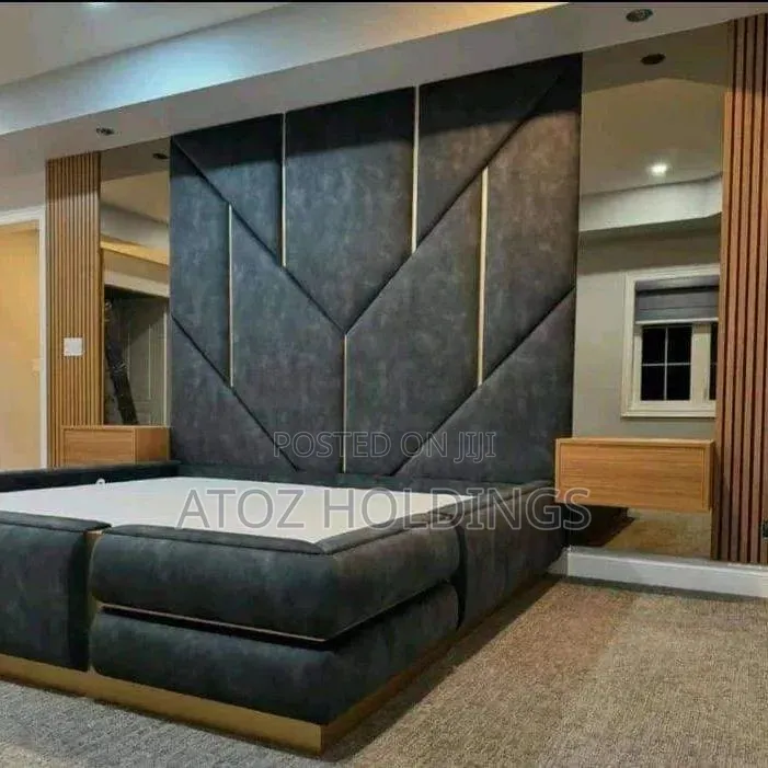 Beds/Full Wall Panel Headboard Beds in Any Colour From 2,500,000/-