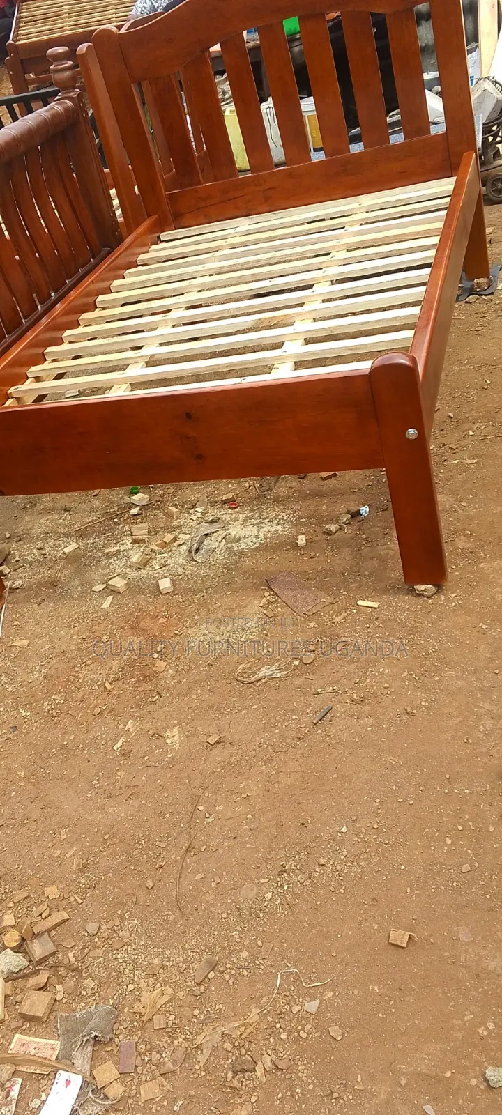 4 by 6 Brown Queen Bed