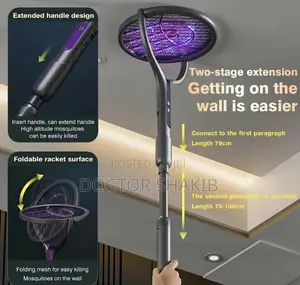 Rechargeable Electric Mosquito Swatter Racket