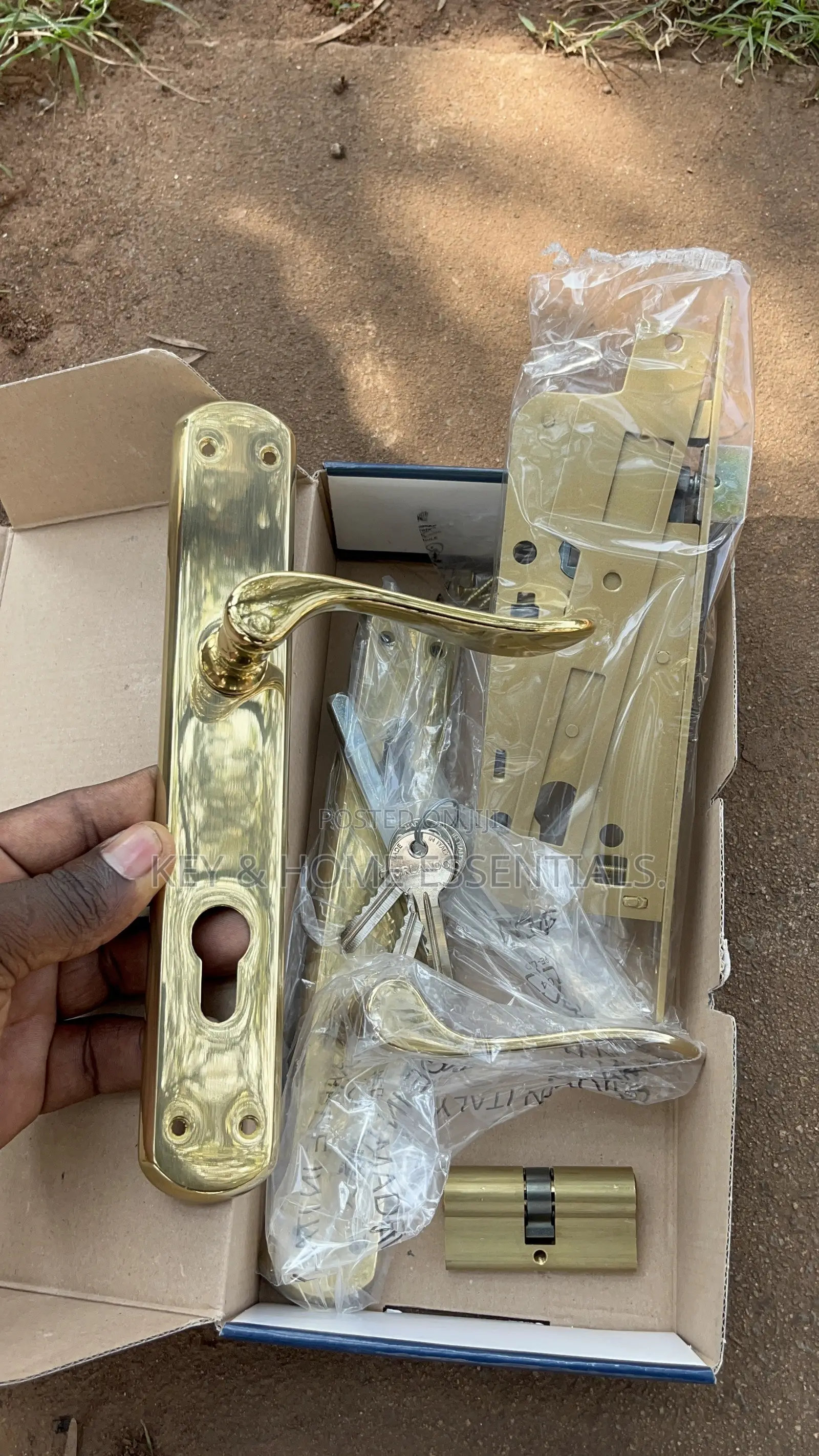 ORLANDO Made in Italy Door Lock Set – Gold