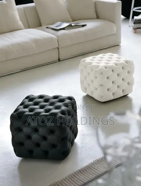 Ottoman Poufs/Fully Tufted Ottoman Poufs in All Colours From 250,000/-