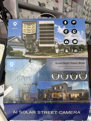 V380 Pro AI Solar Street Camera Outdoor Waterproof 2-in-1