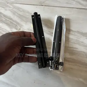 Heavy-Duty Black Security Door Bolt 