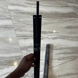 Heavy-Duty Black Security Door Bolt 