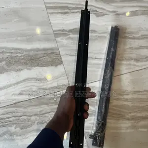 Heavy-Duty Black Security Door Bolt 