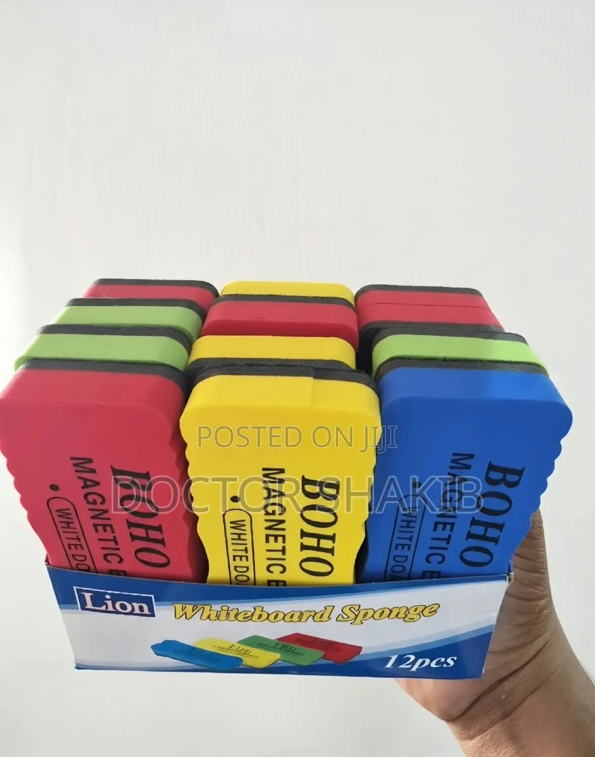 12pcs Magnetic Whiteboard Eraser/ Duster