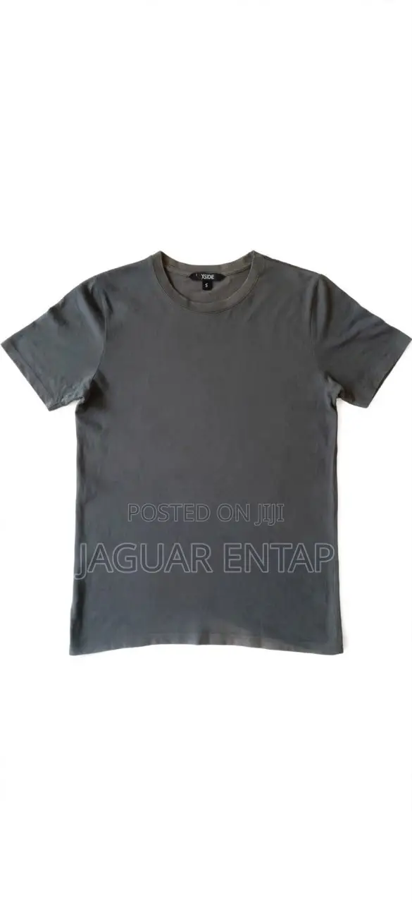 Men Grey Cotton T Shirt Size S