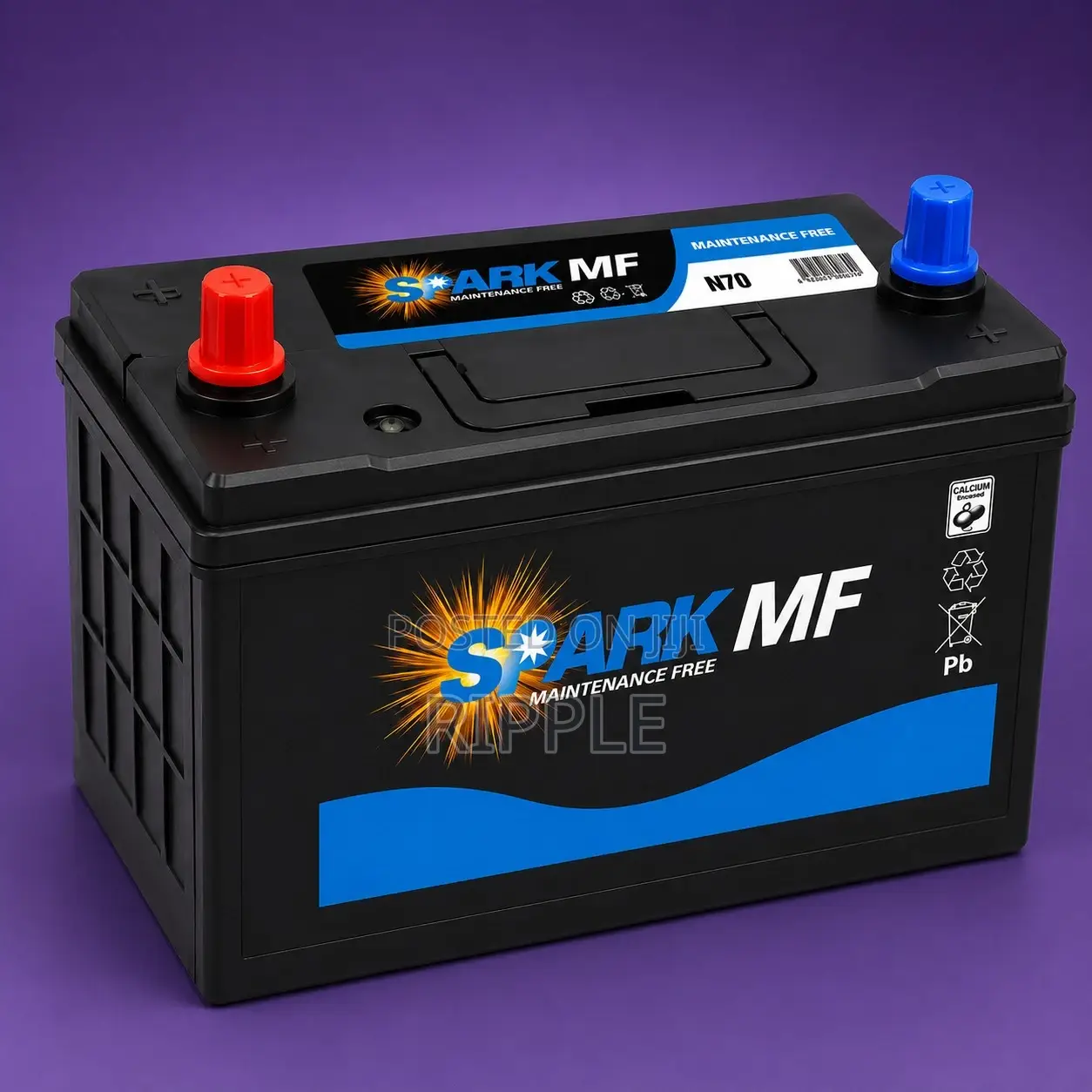 70Ah Spark N70MF 417CCA Maintenance Free Car Battery 12V