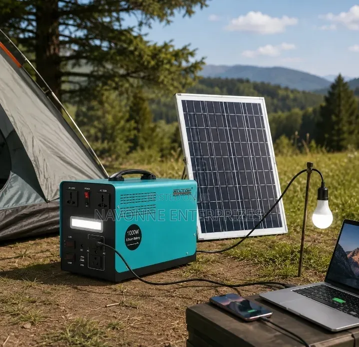 1000W Portable Solar Generator Kit – Complete Off-Grid Power Solution