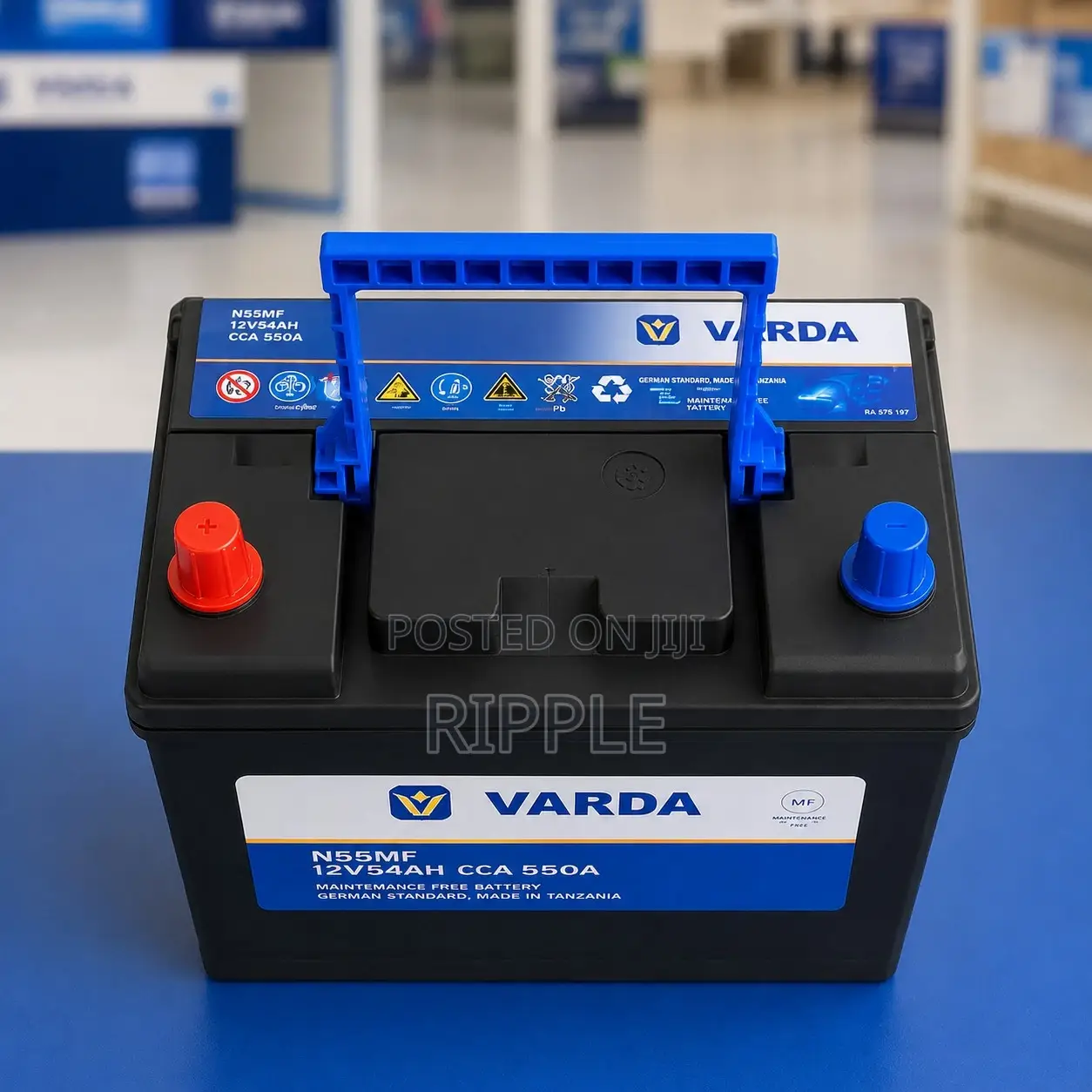 55Ah Varda N55 550CCA Maintenance Free Car Battery 12V