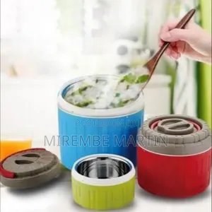 Set of 3 Vibrant Insulated Thermal Food Jars