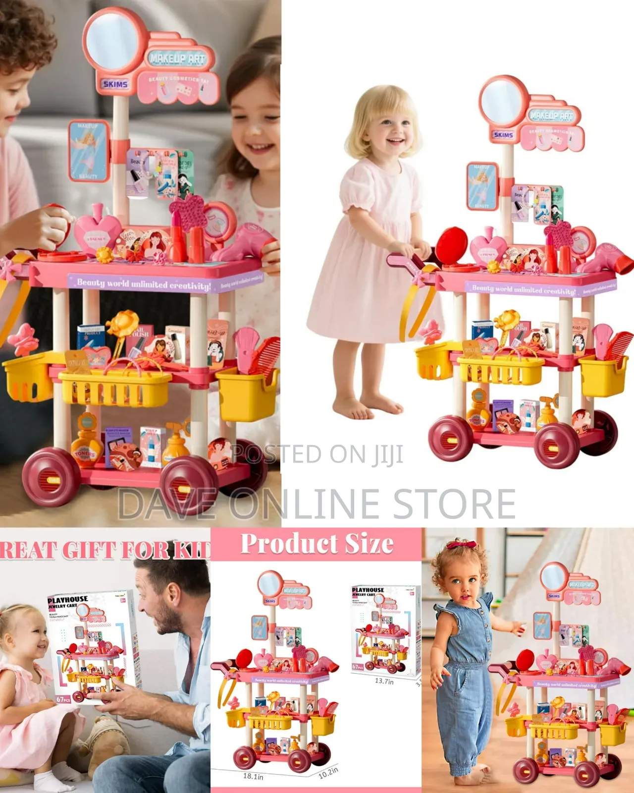 Playhouse Jewelry Cart