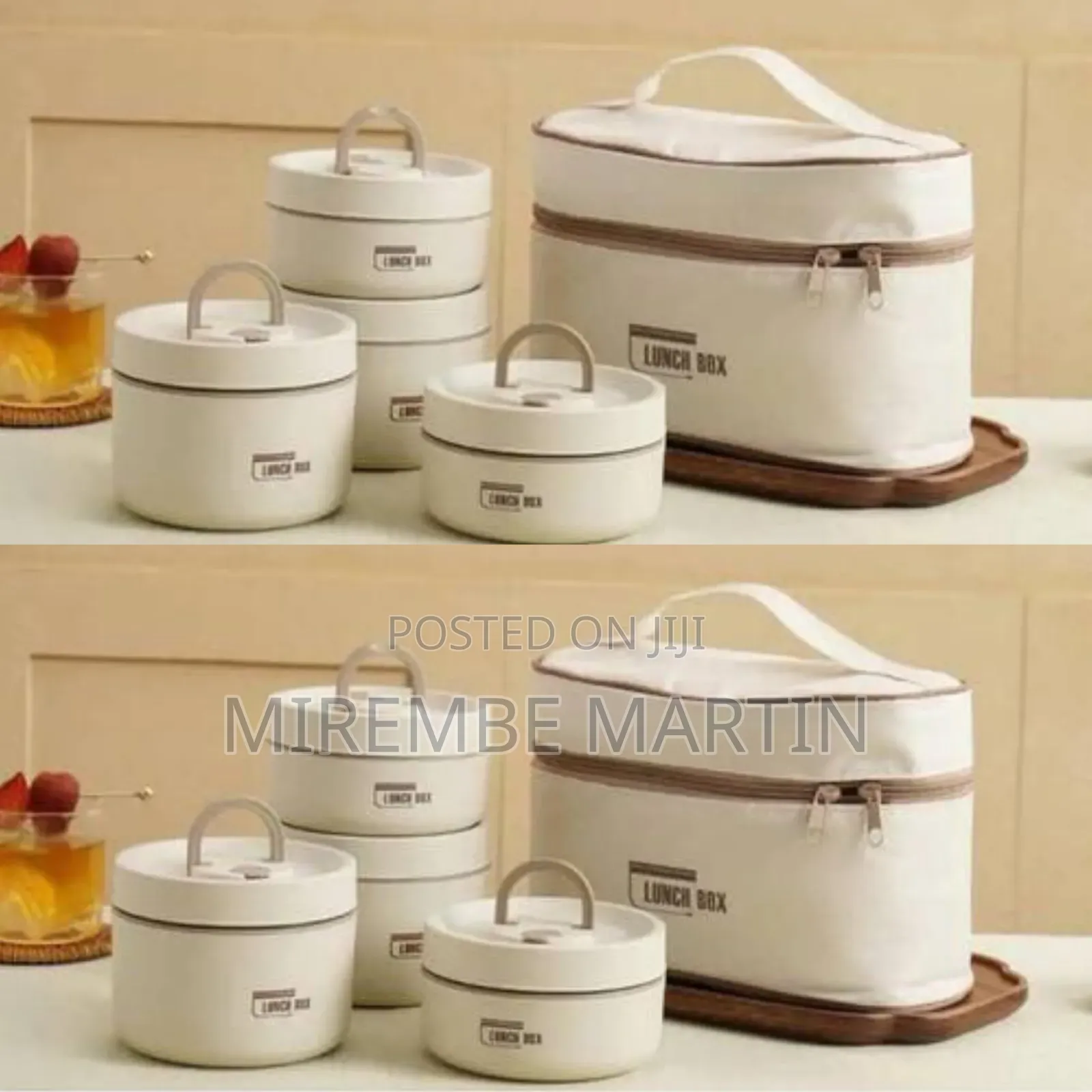 5 Pieces Lunch Box Set. Comes With 4 Small Food Flasks and 1 Thermal
