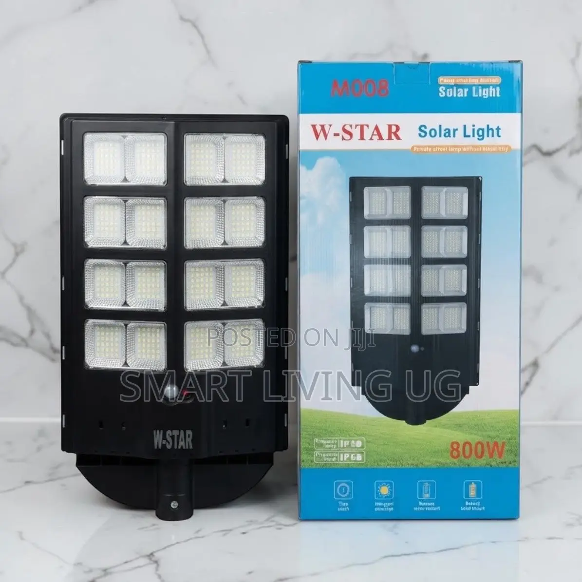 W-Star M008 800W Outdoor Solar Powered Street Light With Smart Sensor