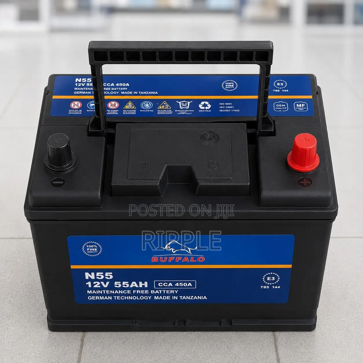 N55 55Ah Buffalo Maintainence Free Car Battery 450CCA 12V