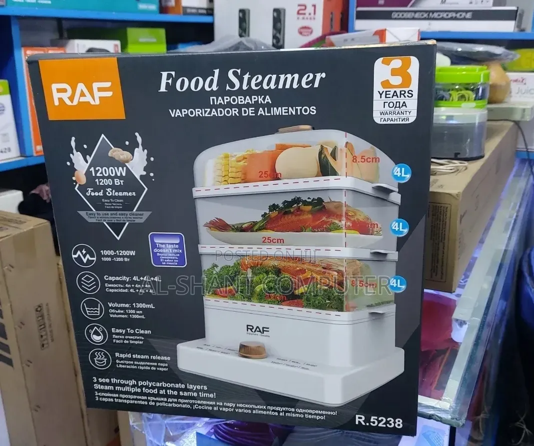 Raf Food Steamer/Food Steamer 1200w Raf