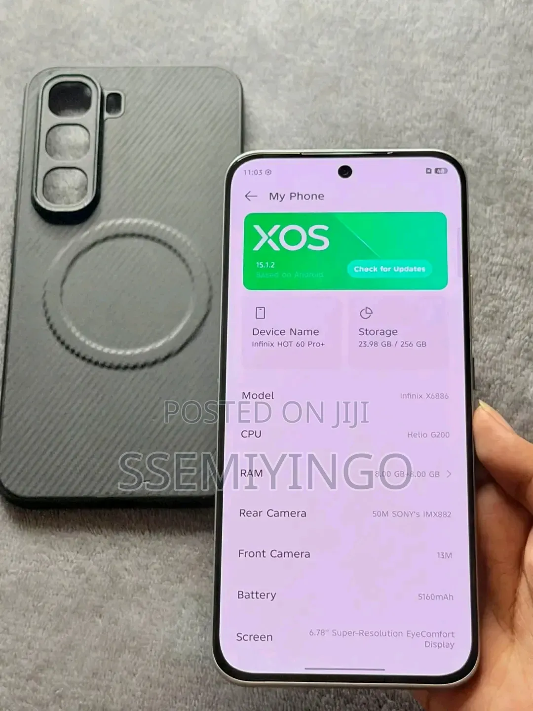 New Infinix Hot 60 Pro+ 256 GB Black