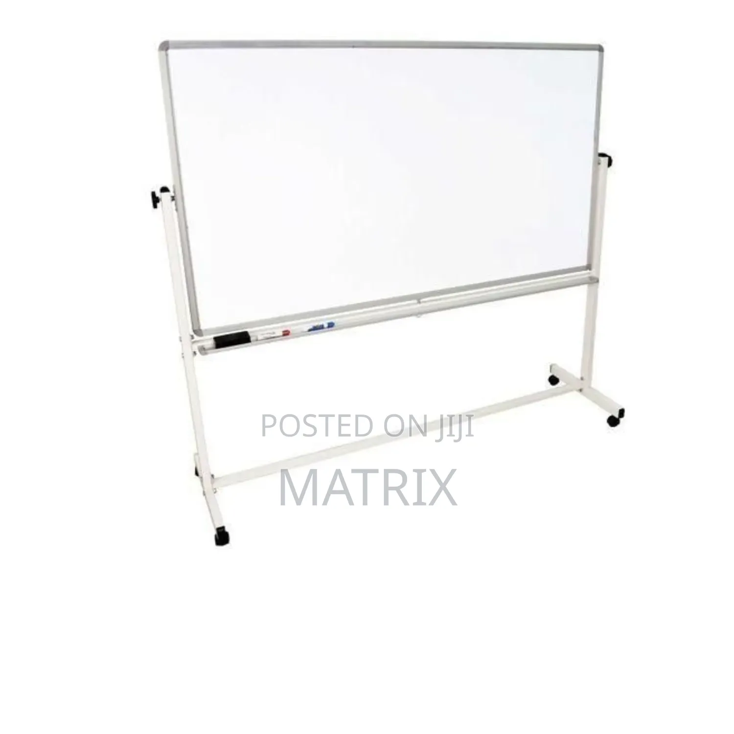 Whiteboard (90cmX120cm) With a Stand Plus 1 Packet of Markers Eraser