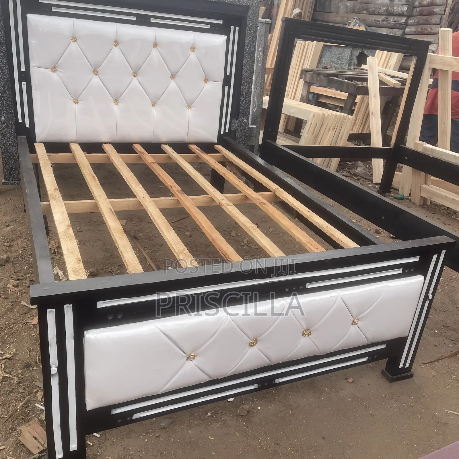 4by6 Black Frame Bed